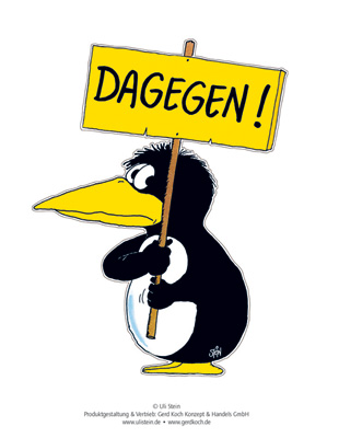 Aufkleber / DAGEGEN-U9394