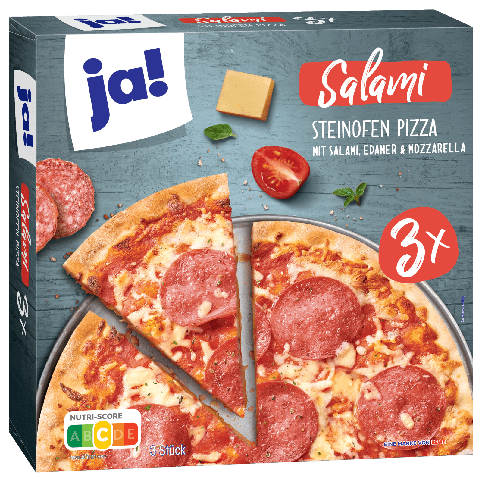 Ja! Pizza Salami 3x350g bei REWE online bestellen!